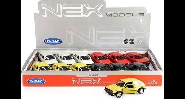 Display 12x VOLKSWAGEN GOLF I GTI Welly 43681