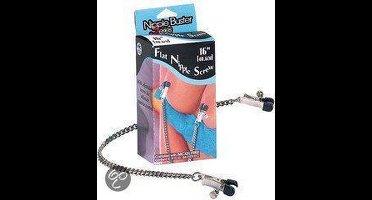 Flat Nipple Screw metal clip - Tepelklemmen