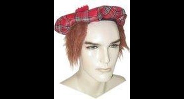 Baret geruit met rossig haar