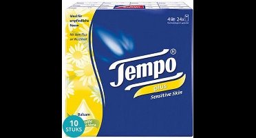 Tempo Zakdoekjes Plus Sensitive Skin 10x24 Voordeelverpakking
