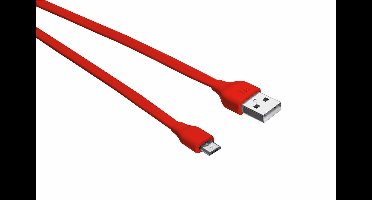 UR Platte Micro-USB Kabel 1m - Rood