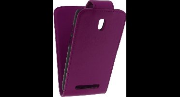 Xccess Leather Flip Case HTC Desire 500 Purple
