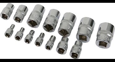 Silverline Torx dopsleutelset - 14-delig - chroom vanadium - E4 t/m E24