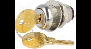 Schakelaar met sleutel - Ø19mm / 43.5mm - OFF-ON