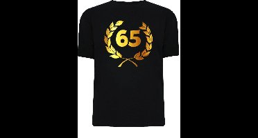 Gouden Krans T-Shirt - 65 jaar (maat xl)