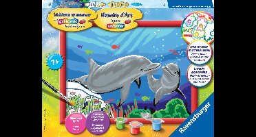 Ravensburger Schilderen op nummer Dolfijnen - Hobbypakket
