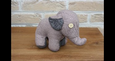 Deco Pluche Olifant Klein oud roze