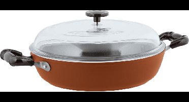 Sambonet Vintage Sauteerpan - Incl. Deksel - Aluminium - Ø28cm - Rood