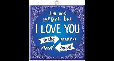 Paperdreams Slogan tegel - love you to t