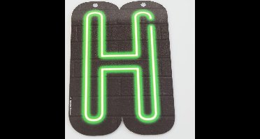 Neon letter - H