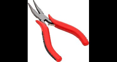 Precisie Tang Mini Gebogen Bek 125mm