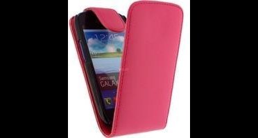 Xccess Leather Flip Case Samsung Galaxy SIII mini I8190 Roze
