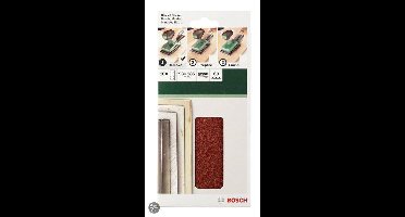 Bosch 10-delige schuurbladset voor vlakschuurmachines 93 x 185 mm geperforeerd - korrel 40