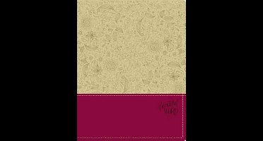 NIV, Beautiful Word Bible, Leathersoft, Tan/Pink