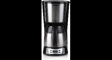 DOMO DO709K Koffiezetapparaat met thermoskan - 1L - Timer - RVS