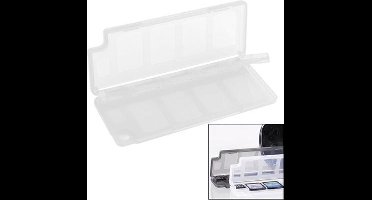 Spel-Box voor 8 PlayStation PS Vita Game-Cards + 2 Micro SD cards Wit