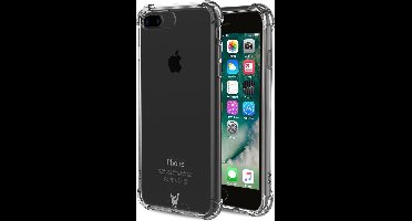 Hoesje Transparant geschikt voor Apple iPhone 8 Plus - Shock Proof Hoesje Case met Versterkte rand