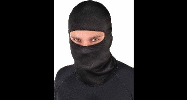 Vegaoo - Zwarte ninja bivakmuts voor volwassenen