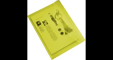 EXXO-HFP #90453 - A5 Documentenmap - Landschap model - Klitsluiting - Geel - 10 stuks (1 pak @ 10 stuks)