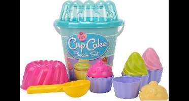 Androni Strandemmerset cupcake groen 12-delig