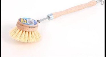 Afwasborstel hout rond fiber vulling