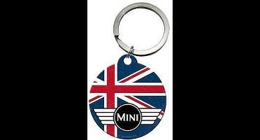 Mini Cooper  Union Jack Sleutelhanger.