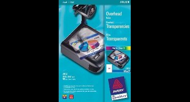 Avery-Zweckform 2502 Folie voor overheadprojectoren DIN A4 Inkjet Transparant 50 stuk(s)