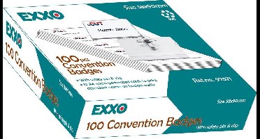 EXXO-HFP #92571-58*90mm Badges - Combi Clip - 1 Doos @ 100 Stuks