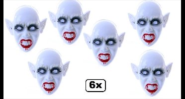6x Walking dead Zombie masker Ma