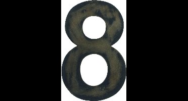 vtwonen Houten Cijfer 8 -  Donkergrijs