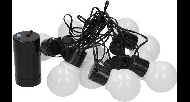 Groenovatie LED Feestverlichting Prikkabel - 10 Lampen - 6 Meter - Waterdicht IP44 - Op Batterijen