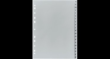 Herlitz plastic registers - A-Z - A4 - halve hoogte - 20 stuks