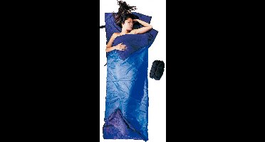 Cocoon Ultra Light Summer Bag tropic traveler silk regular blue Uitvoering rechts