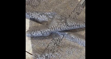 Tafelloper Foam Unique Outdoor 45x150cm Chateau Grey