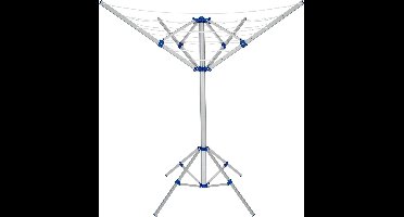 Monzana Aluminium Droogmolen - 4 Armen 168x82x78cm - Zilver