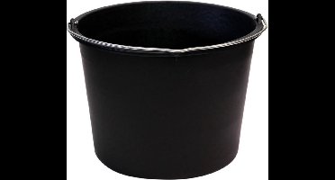 Excellent Bouw emmers - 12 liter - Maatverdeling - Zonder deksel - Zwart