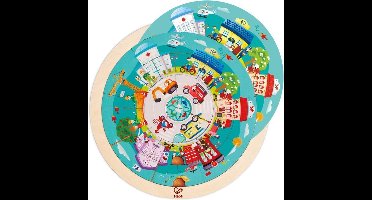 Puzzel met beroepenrotonde