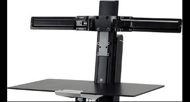 Ergotron Dual Monitor Double-Hinged Bow 63,5 cm (25") Bureau Zwart