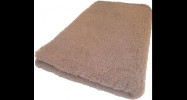 Topmast Vetbed - Hondendeken - Benchmat -puppykleed - Lichtbruin Anti-Slip - 150x100 cm machinewasbaar