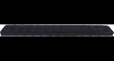 IVOL Trapmat aluminium traanplaat Zwart 15 Stuks 7,5x60 cm haak 2,6 cm