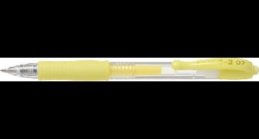 Pilot G-2 - Pastel Geel - medium - 0.7mm - 1 stuks