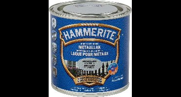 Hammerite Metaallak Hoogglans - Zilver Grijs - 250 ml - 10 m²/l - Afwerkingslaag