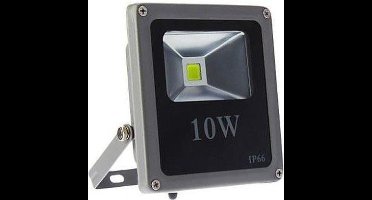 10 watt LED Schijnwerper Koud Wit IP66 - Flat Design