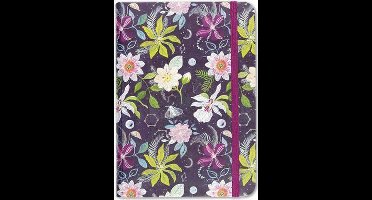 Peter Pauper compacte notitieboek - Celestial Garden - met elastieksluiting - 13x18 cm