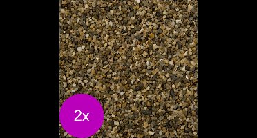 Vdl Aquariumgrind 1-2 Mm - Aquarium - Siergrind - 2 x 10 kg Donker
