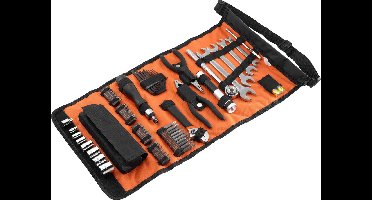 BLACK+DECKER 71 delige oprolzonder accu en lader auto-motive gereedschapsset - A7144-XJ