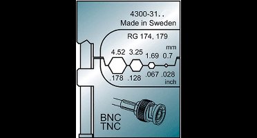 KLEM persinzetstuk v/perstang kabels, 0.69 - 6.48mm\xb2,