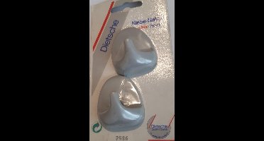 Universele handdoekhaken zelfklevend (setje van 2) grijs