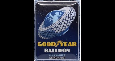 Nostalgic Art Metalen bord Goodyear Balloon