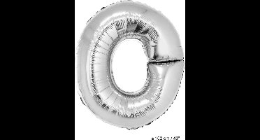ESPA - Enorme zilverkleurige aluminium letter ballon - Letter " O "